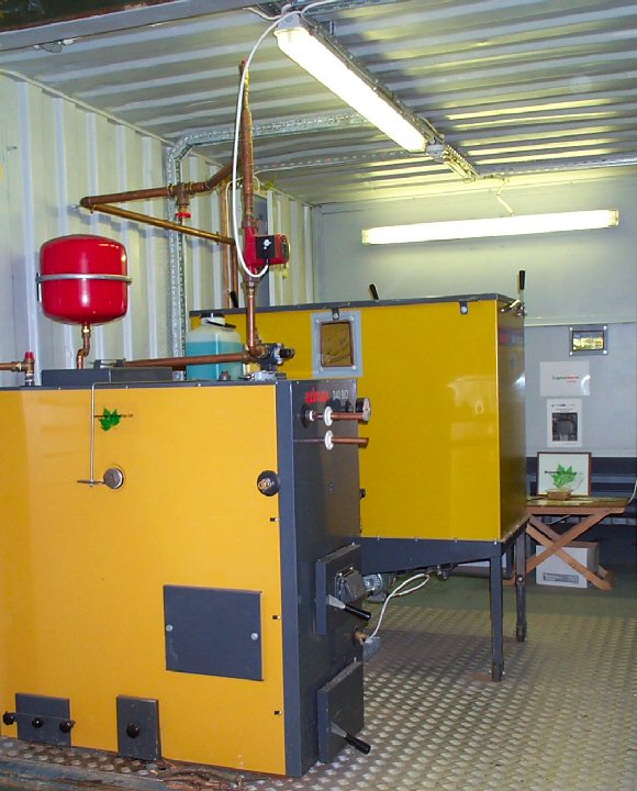 Aimax biomass boiler at WEC, Flimwell